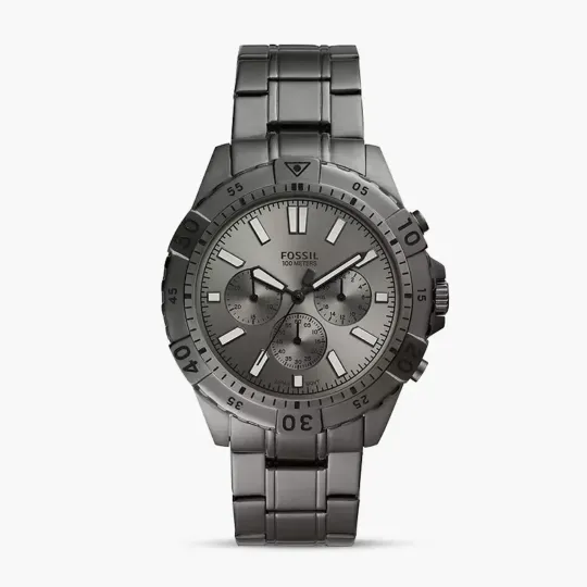 Fossil Garrett Chronograph Smoke Stainless-Steel Men's Watch